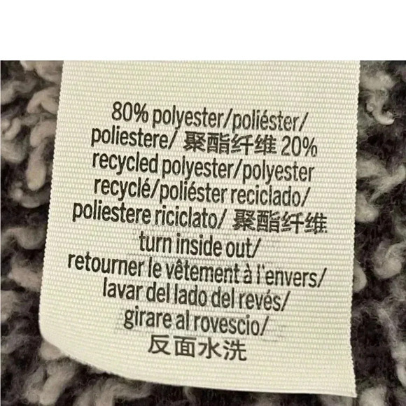 Pink Victoria’s Secret Gray Open Front Sherpa  Hooded Jacket Sz One Size #1482 - Picture 8 of 11